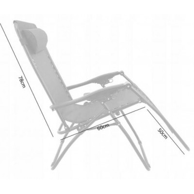 ALDOTRADE Zahradní relaxační polohovací křeslo Regina béžové